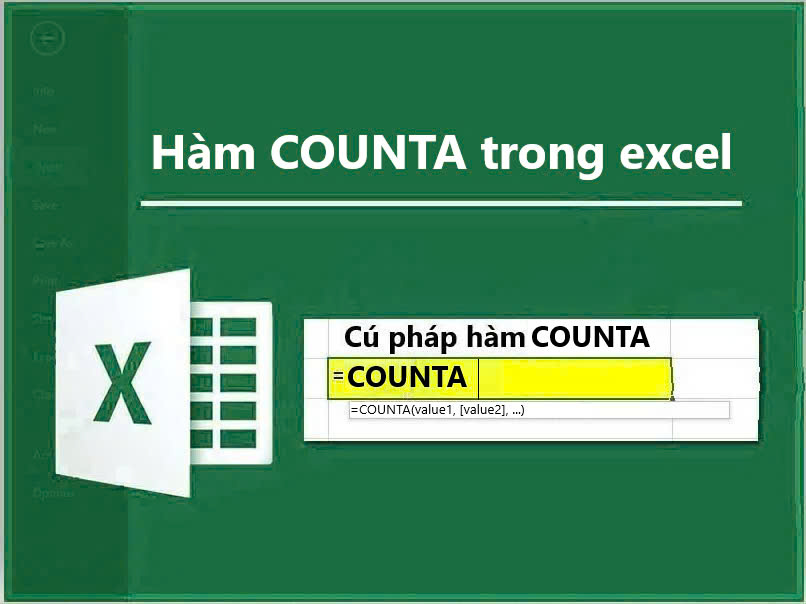 Hàm COUNTA trong excel