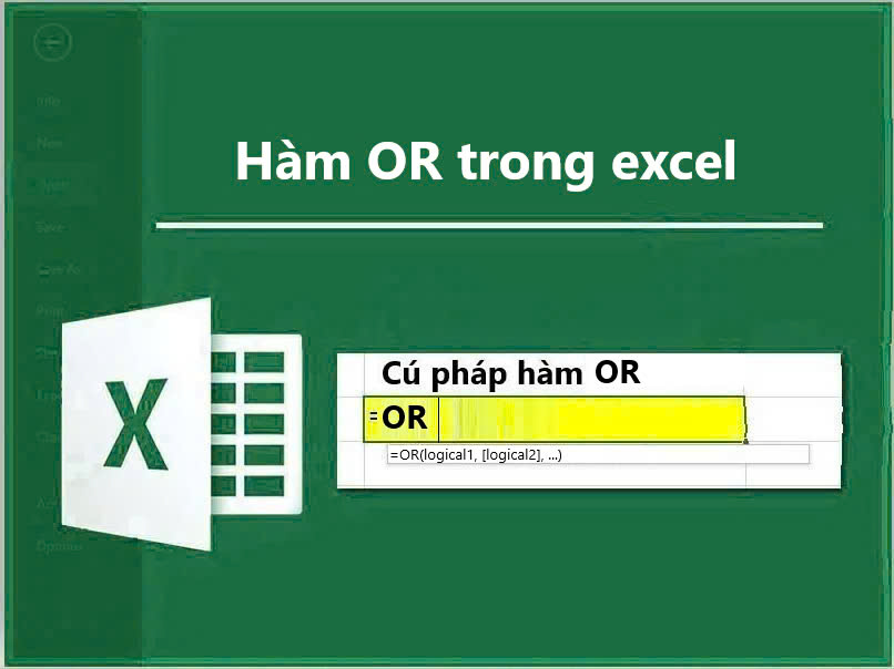 Hàm OR trong excel