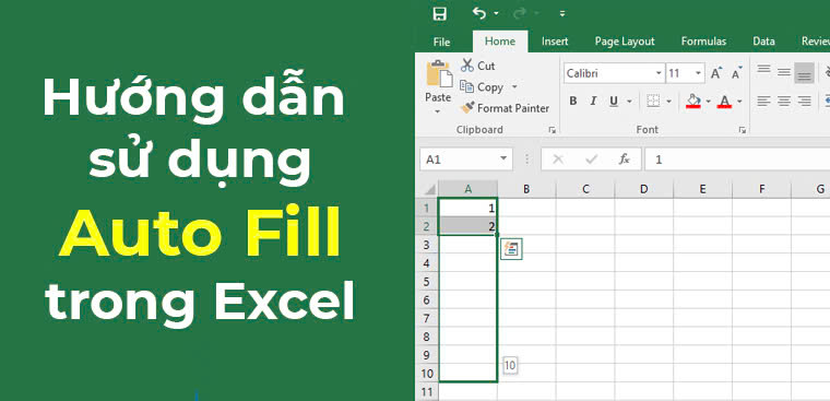 Hướng dẫn sử dụng Autofill trong excel