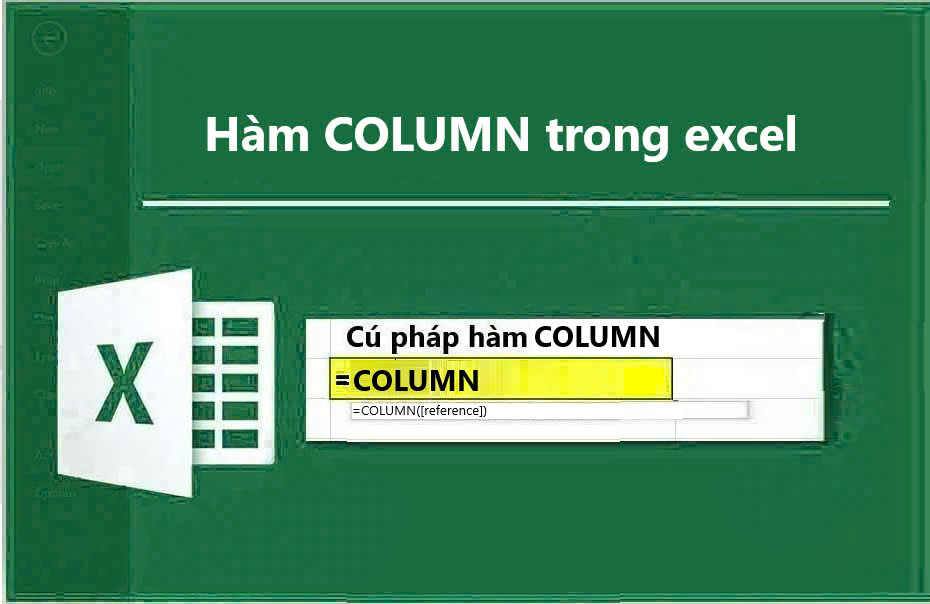 Hàm COLUMN trong excel