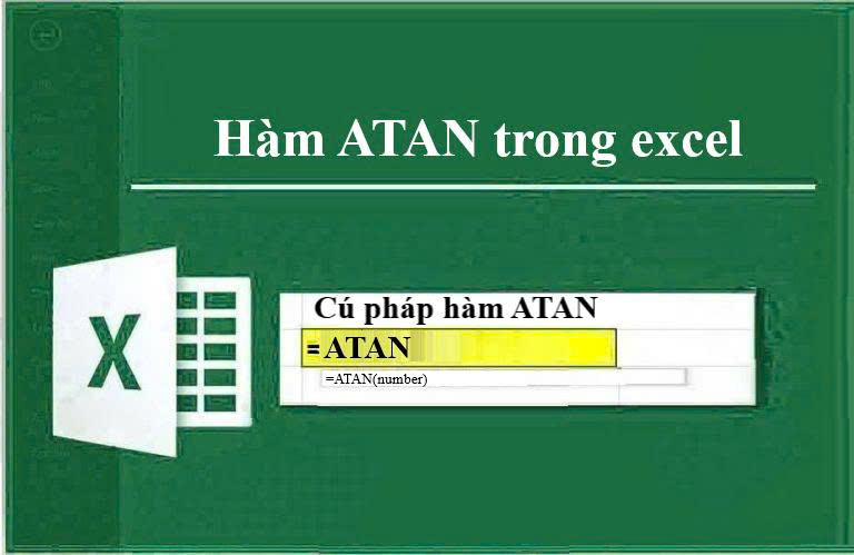 Hàm ATAN trong excel